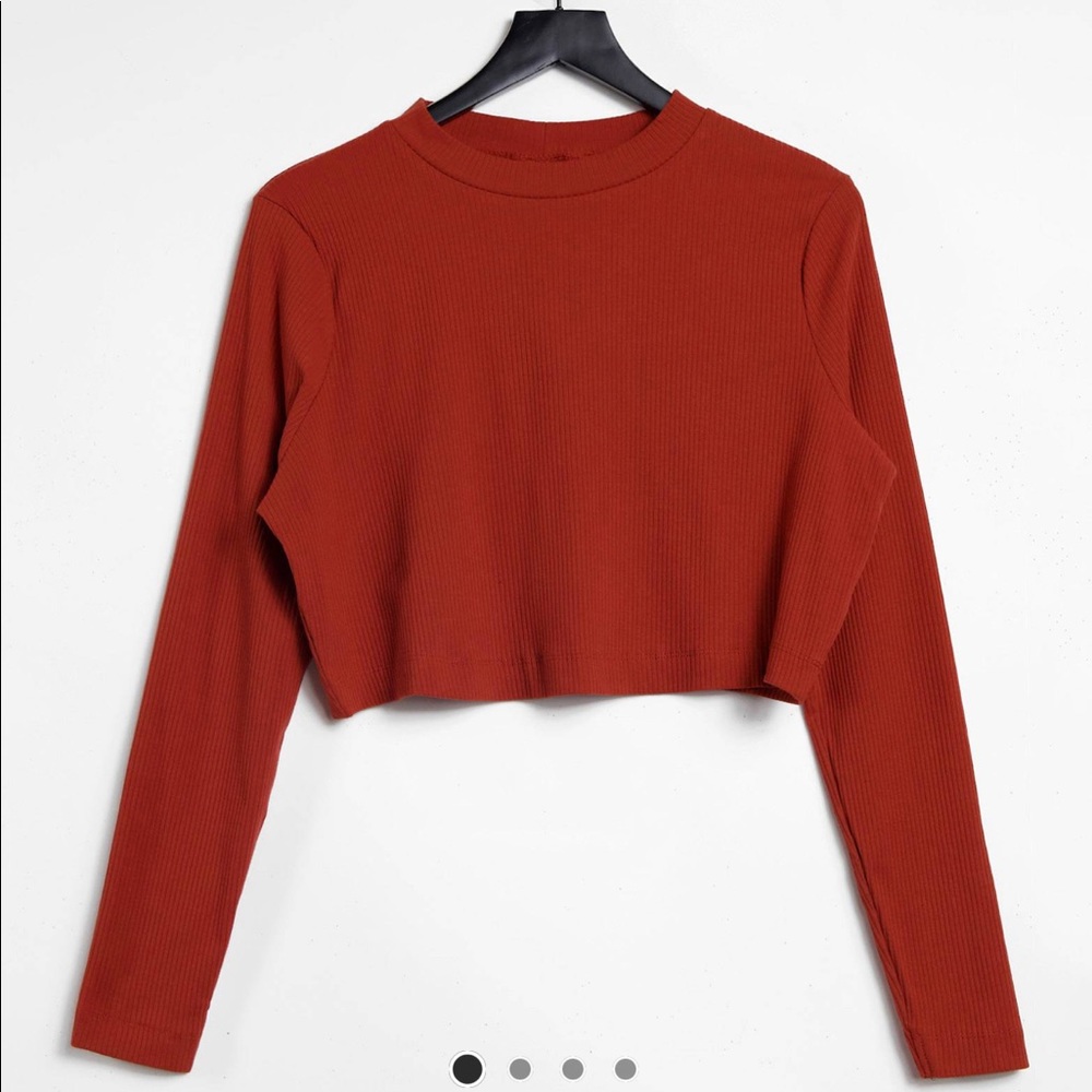 ASOS Curve Rust Crop Top